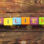 the word resilience spelled out in colourful blocks